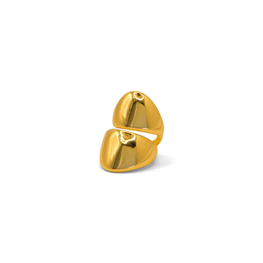 Ear Cuff Aisha dorado - Oasis Blanco
