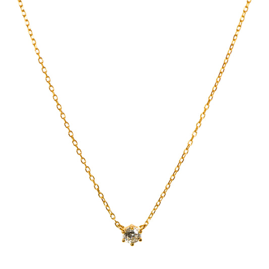 Collar punto de luz dorado minimalista estilo elegante 