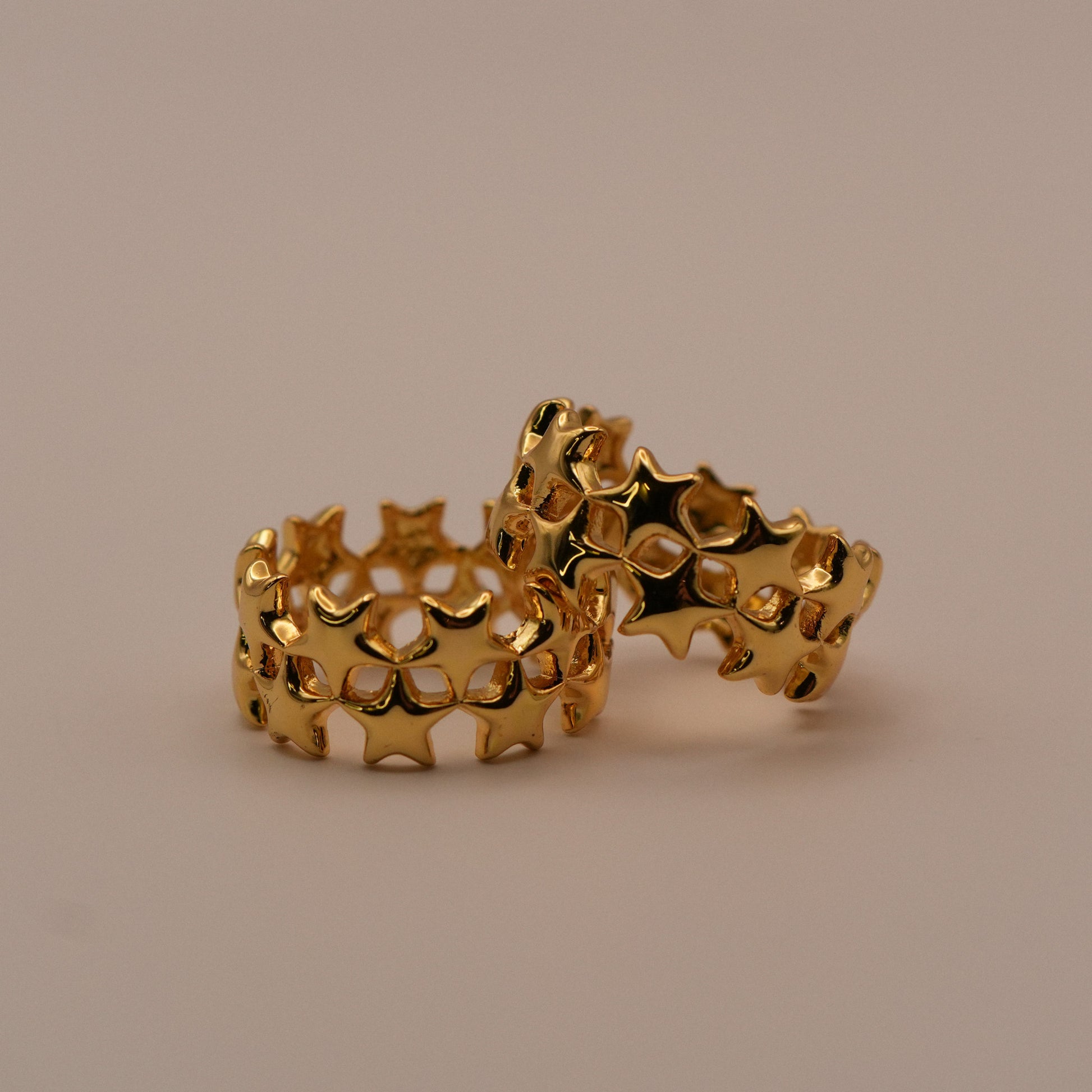 Dos anillos Estrellita - Oasis Blanco