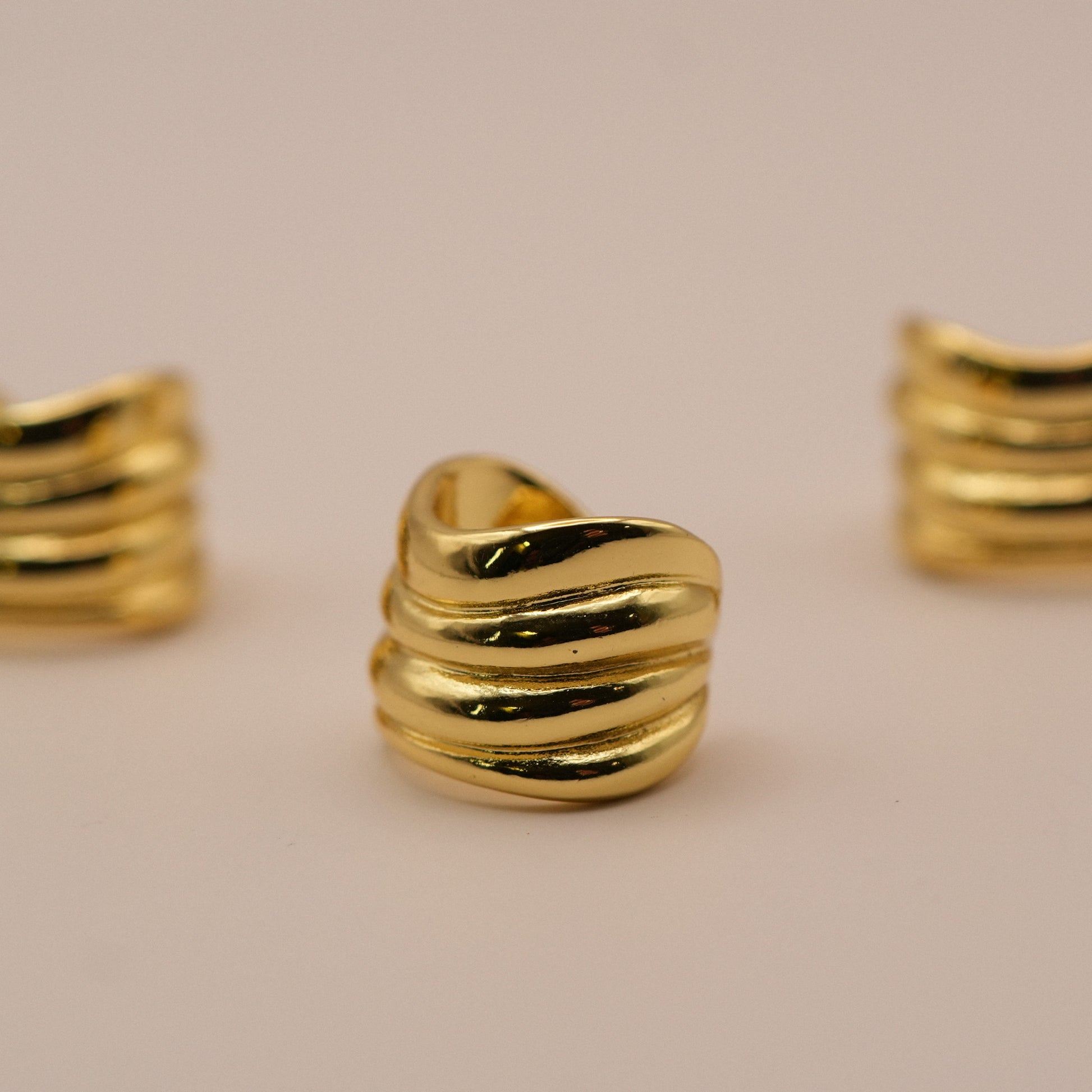 Tres Ear Cuffs Zahira - Oasis Blanco