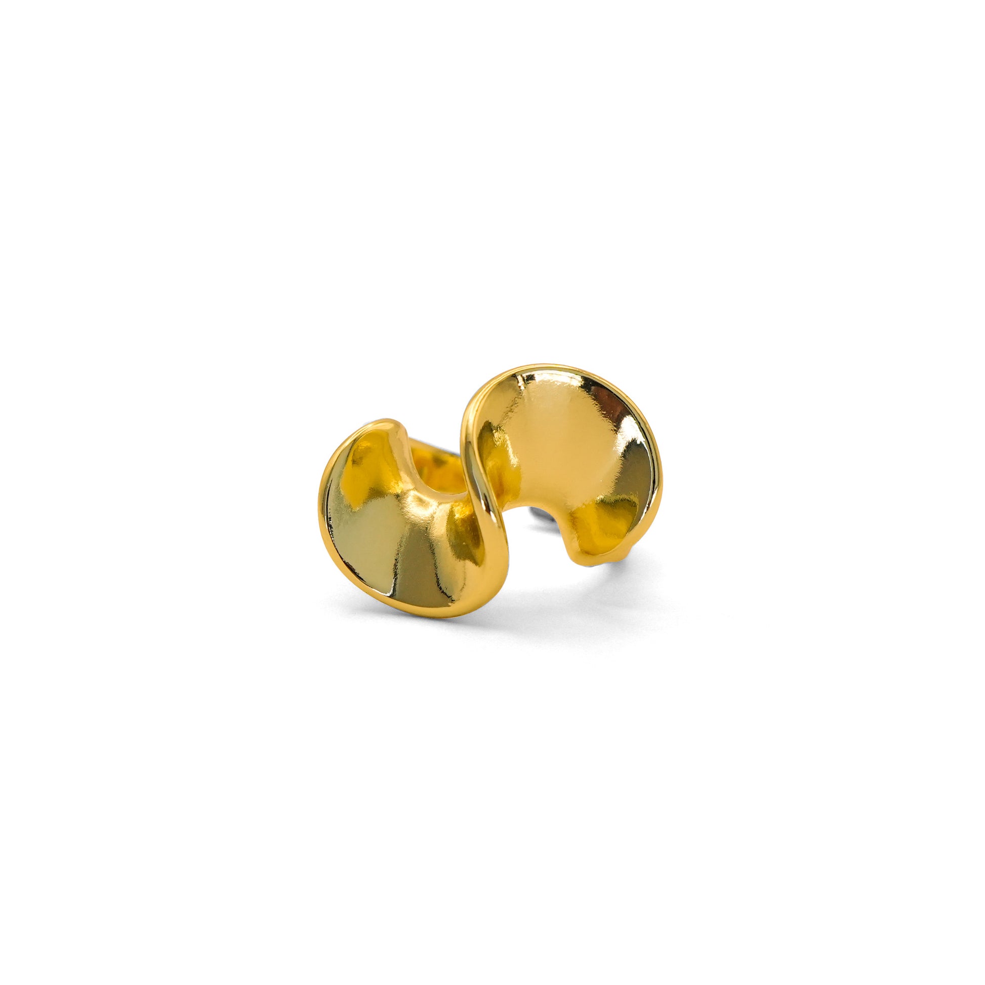 Anillo Shadi Dorado - Oasis Blanco